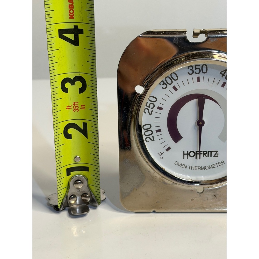 VTG Hoffritz Oven Thermometer Silver Retro Kitchen Analog Temperature Gauge - Picture 5 of 5